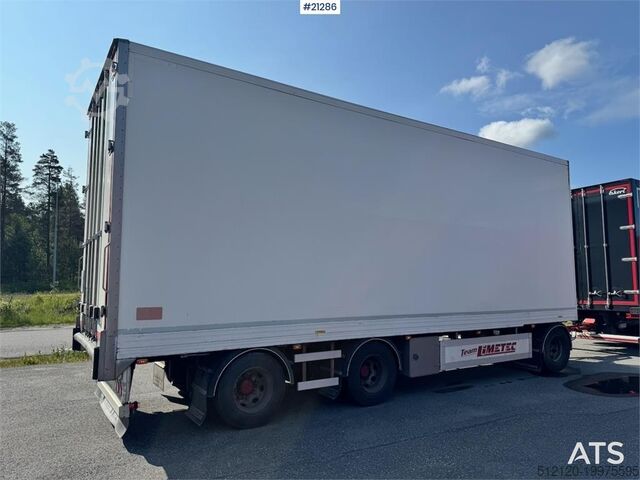 Box body Limetec Box trailer. Full side opening.