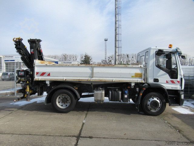 Tipper truck IVECO ML140E25K  / HIAB  XS 088 / Funk / Greifer