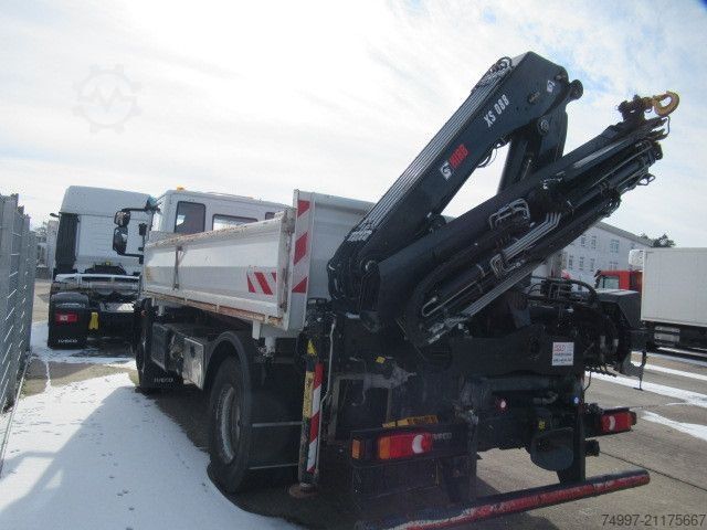 Tipper truck IVECO ML140E25K  / HIAB  XS 088 / Funk / Greifer
