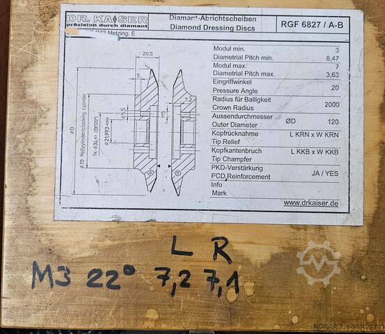 CNC Zahnradschleifmaschine mit Abrichter Reishauer RZ 362A