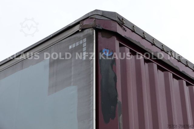 Open semitrailer with tarp KRONE SD Pritsche Plane XL Mega BWP 3 Achsen