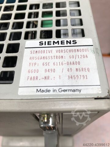 Simodrive feed model (27962) Siemens Typ 6SC 6116 OAAOO