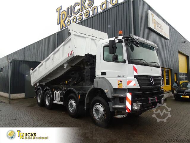 Kipper Mercedes-Benz Axor 3243 + 8X4 + MANUAL + SPRING + MEILLER