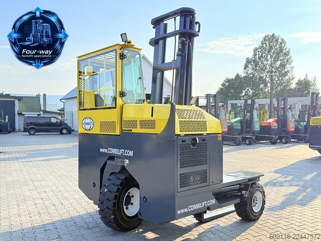 4-way forklift Combilift C3000XL GAS DUPLEX 4550 FORK POSITIONER