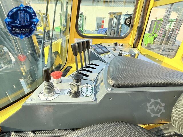 4-way forklift Combilift C3000XL GAS DUPLEX 4550 FORK POSITIONER