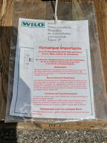 Pump, Industrial Circulation Pump Wilo IPH 80/200-3/4