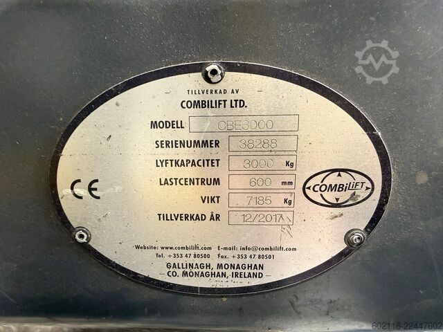 4-way forklift Combilift CBE3000 TRIPLEX 6500 POSITIONER