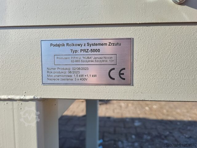 Log feeder, conveyor TECHNOW PRK-5000