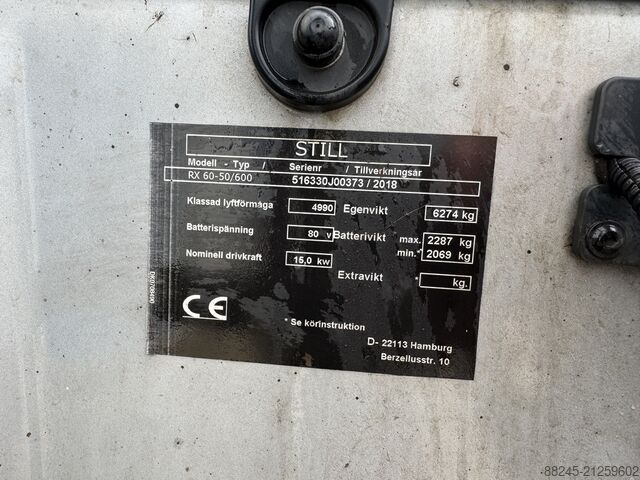 Elektrischer Gabelstapler Still RX60-50 STILL RX60-50