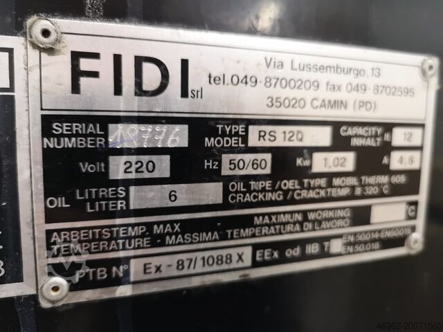 Solvent distiller FIDI srl RS120