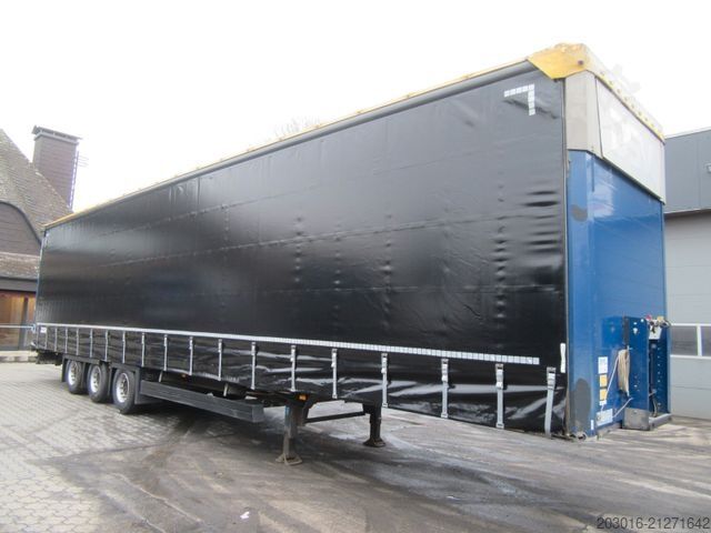 Auflieger mit Pritsche & Plane SCHMITZ CARGOBULL Mega Varios REIFEN & PLANE NEU, Bremse 50%