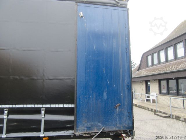 Auflieger mit Pritsche & Plane SCHMITZ CARGOBULL Mega Varios REIFEN & PLANE NEU, Bremse 50%