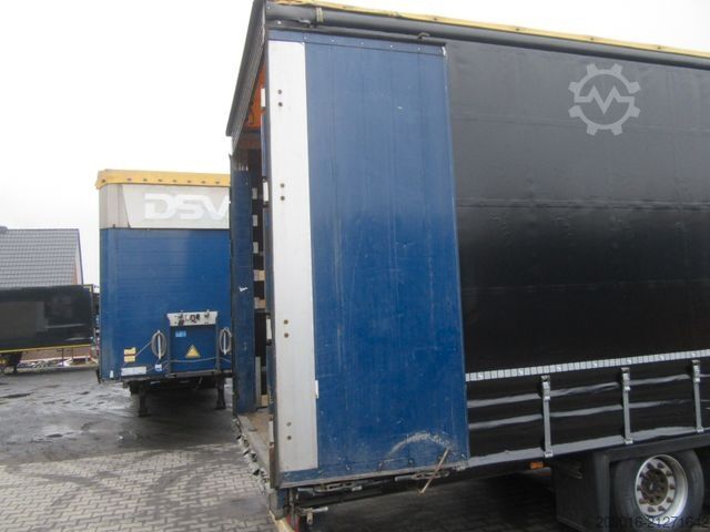 Auflieger mit Pritsche & Plane SCHMITZ CARGOBULL Mega Varios REIFEN & PLANE NEU, Bremse 50%