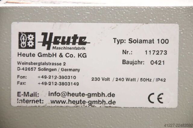 Sohlenreinigungsmaschine Heute Solamat 100
