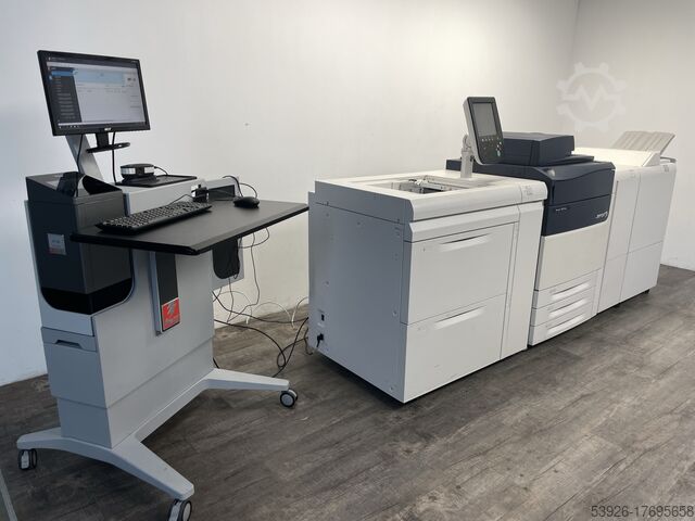 Colour production machine Xerox Versant 180 Press incl. Fiery, Bookletfinisher, Paperdeck