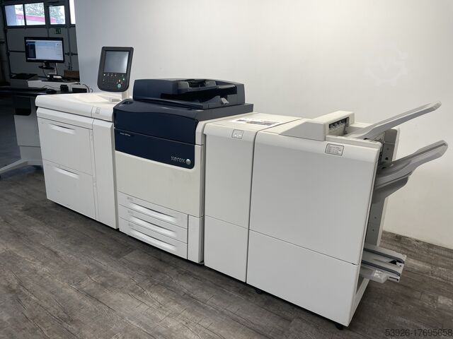 Colour production machine Xerox Versant 180 Press incl. Fiery, Bookletfinisher, Paperdeck