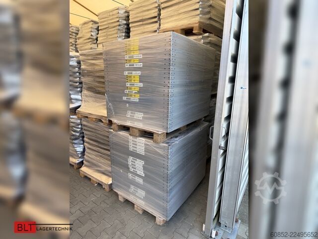 Modular shelf 100,06 lfm. Fachbodenregale META Clip, H: 250 cm , T: 40 cm , 100 kg pro Ebene