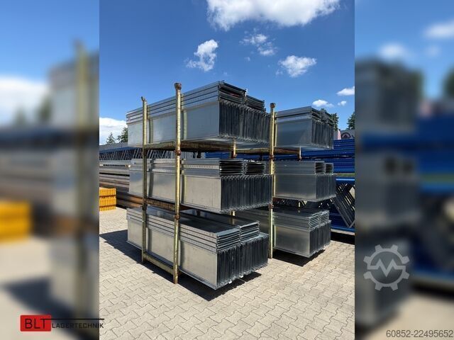Modular shelf 100,06 lfm. Fachbodenregale META Clip, H: 250 cm , T: 40 cm , 100 kg pro Ebene