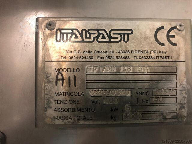 Pasta processing machine ITALPAST Pasta Cooler