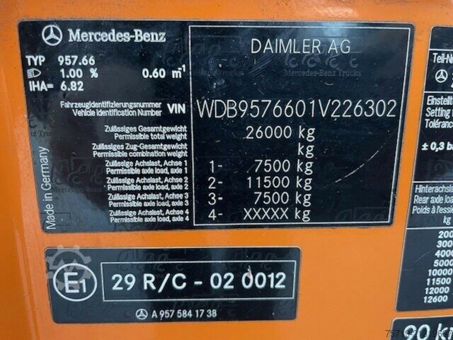 Garbage truck Mercedes-Benz 2629 6x2 Econic Faun VarioPress