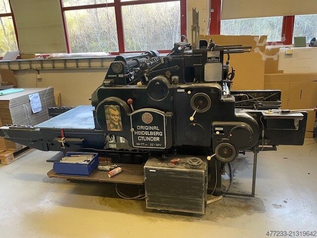 Automatic die cutting machine Heidelberg Original Heidelberg Cylinder SBG 77x56cm