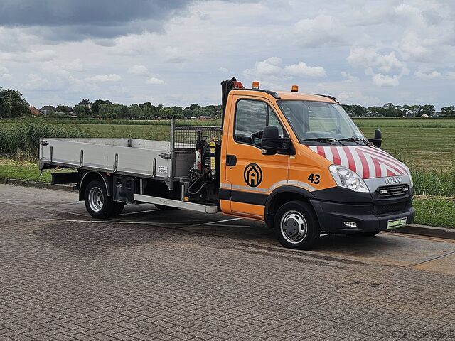 Platform truck with crane IVECO DAILY 50C17 3.0ltr Palfinger