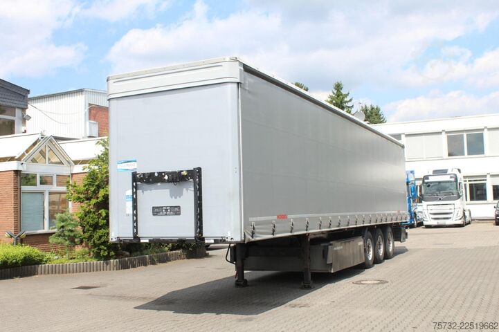 Open semitrailer with tarp Kögel Plane Edscha Liftachsel   SAF Achsen  PK   COIL