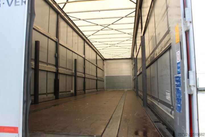 Open semitrailer with tarp Kögel Plane Edscha Liftachsel   SAF Achsen  PK   COIL