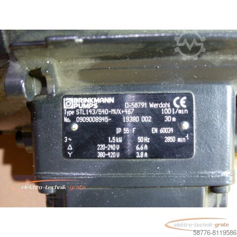 Brinkmann engine Brinkmann STL 143 / 540 - MVX + 467 Tauchpumpe  !