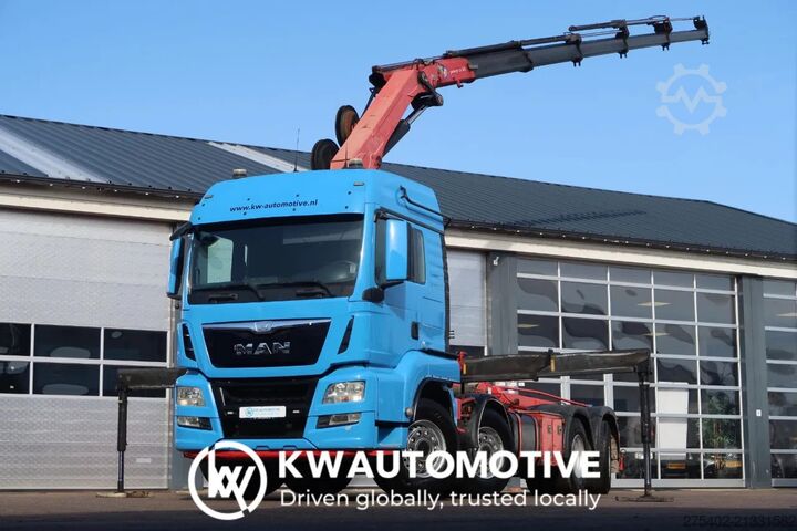 Cable system MAN TGS 35.480 8X2-6/ HMF 2620/ ABROLLER+KRAN/ REMOTE