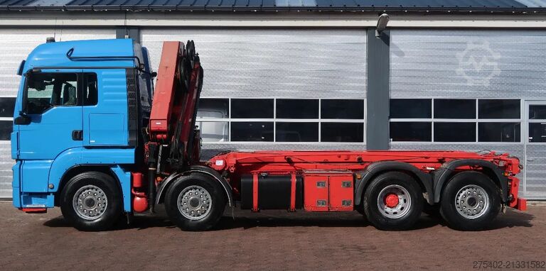 Cable system MAN TGS 35.480 8X2-6/ HMF 2620/ ABROLLER+KRAN/ REMOTE