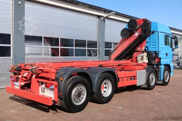 Crane truck MAN TGS 35.480 8X2-6/ HMF 2620/ CABLE+KRAN/ REMOTE