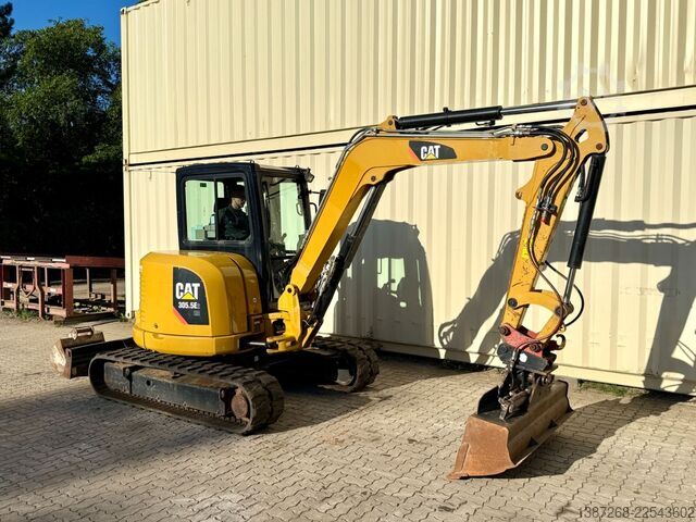 Minibagger CATERPILLAR 305.5E2 /  Deutsche Maschine / 2 x Löffel