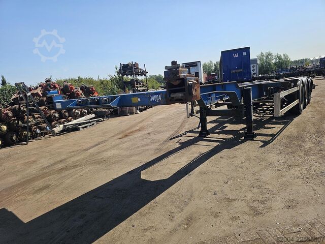 Container transport HRD NT CON.40 foot extendible chassis  2 x 20 foot ...