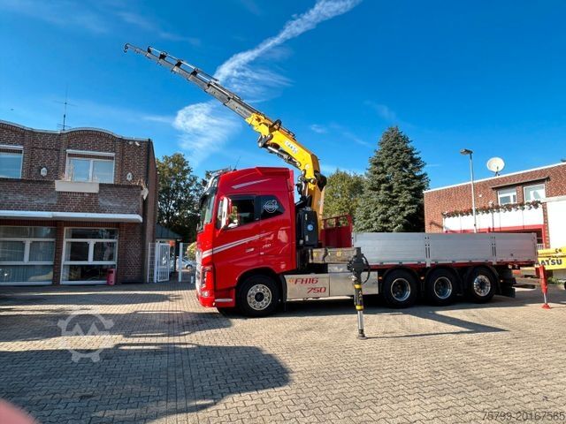 Truck mounted crane VOLVO Autokran FH16 750 Pritsche EFFER 395/8S Lenk