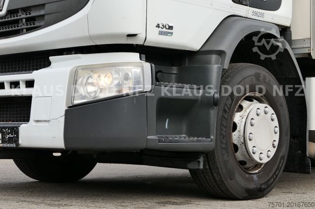 Box truck RENAULT Premium 430 6x2 Koffer Lift-/Lenkachse LBW EU5