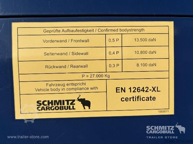 Open semitrailer with tarp Schmitz Cargobull Semitrailer Curtainsider Standard