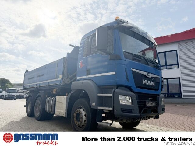 Tipper truck MAN TGS 26.460 6x4 BB, Intarder, Alu-Bordwände