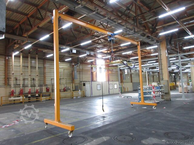 Kranhimmel Kran Hallenkran Kranbahn Abus LPK Portalkran Hallenkran Bockkran 5x7m 500Kg 0,5t Abus Kettenzug rollbar