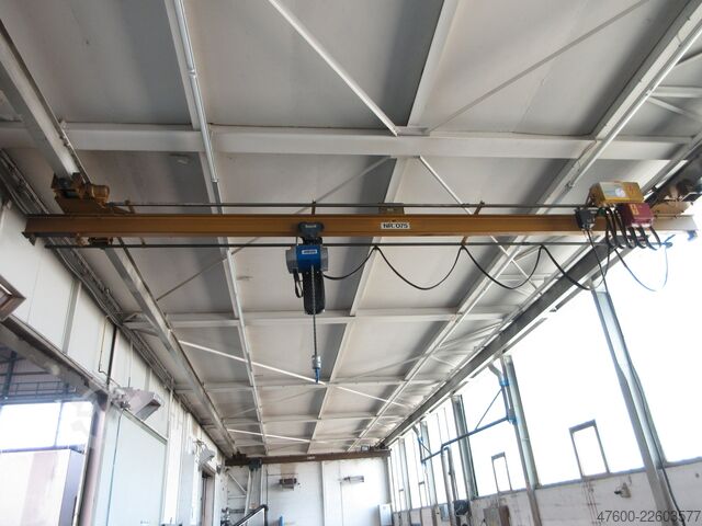 Brückenkran Hallenkran Hängekranbahn Stahl 2000KG Hängekran Kran Breite 8,4m Kranhimmel Portalkran Kran Spur 7m