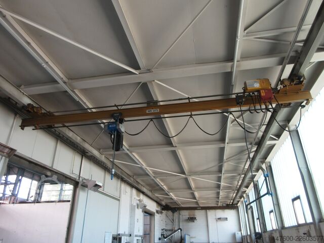 Brückenkran Hallenkran Hängekranbahn Stahl 2000KG Hängekran Kran Breite 8,4m Kranhimmel Portalkran Kran Spur 7m