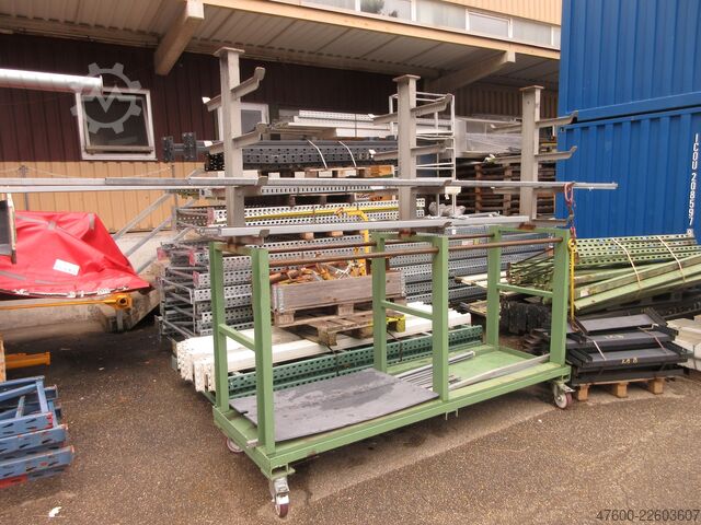 Incl. 3 rolling carts / transport trolleys for mandrels Posten Lastaufnahmemittel Traversen Greifer Fassheber Lasttraversen