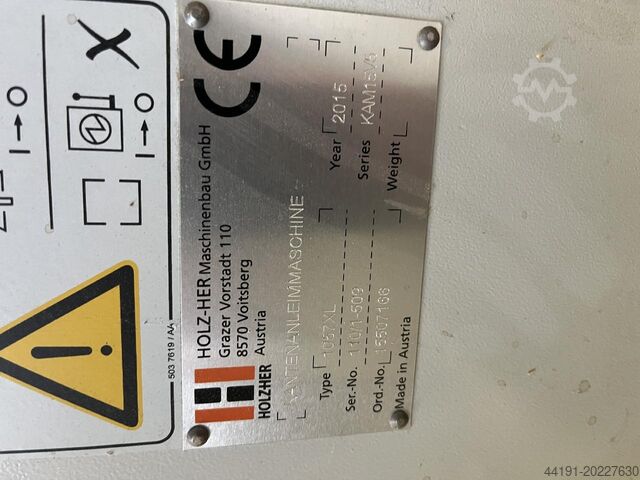 Edge banding with joint Holz-Her Streamer 1057 XL