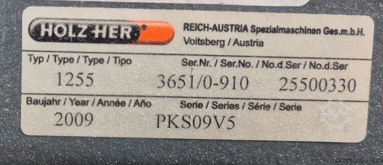 Stehende Plattensäge Holz-Her 1255