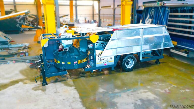 Mobile Concrete Batching Plant FABO Mobile Concrete Batching Plant 30 m3/h Mobile Concrete Batching Plant