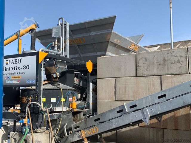Mobile Concrete Batching Plant FABO Mobile Concrete Batching Plant 30 m3/h Mobile Concrete Batching Plant