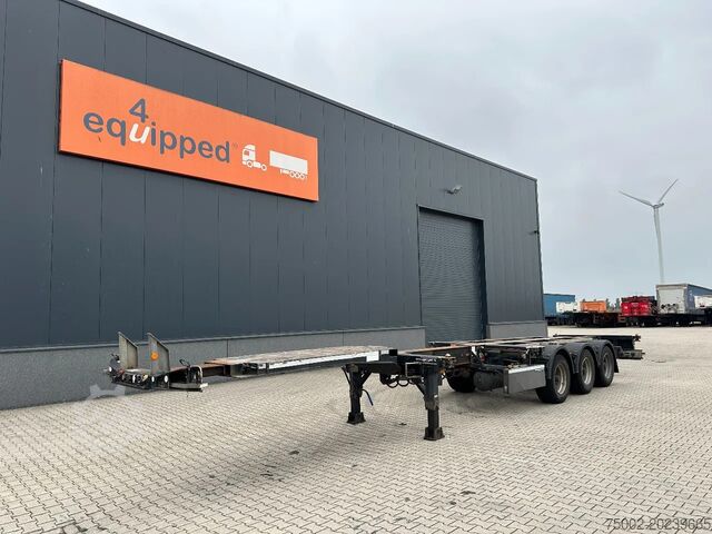 Container transportation Broshuis 3UCC-39/45 FLN, 45FT High Cube multi, BPW, lift...