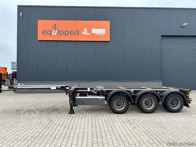 Container transportation Broshuis 3UCC-39/45 FLN, 45FT High Cube multi, BPW, lift...