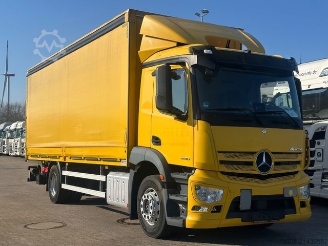 Flatbed truck with tarp MERCEDES-BENZ Antos 1830 4x2 Pritche Plane 7,20m LBW 2t. AHK