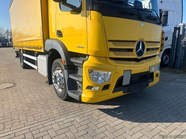 Flatbed truck with tarp MERCEDES-BENZ Antos 1830 4x2 Pritche Plane 7,20m LBW 2t. AHK